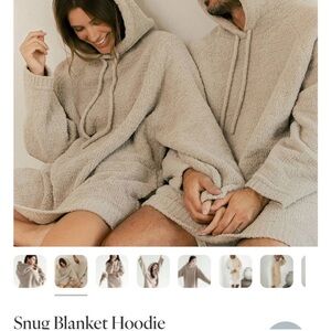 Sunday Citizen Snug Blanket Hoodie Taupe NWOT